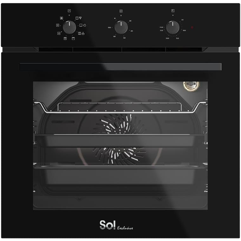 ho-9505tb-total-black - תנור בילד אין 60 ס״מ מכני