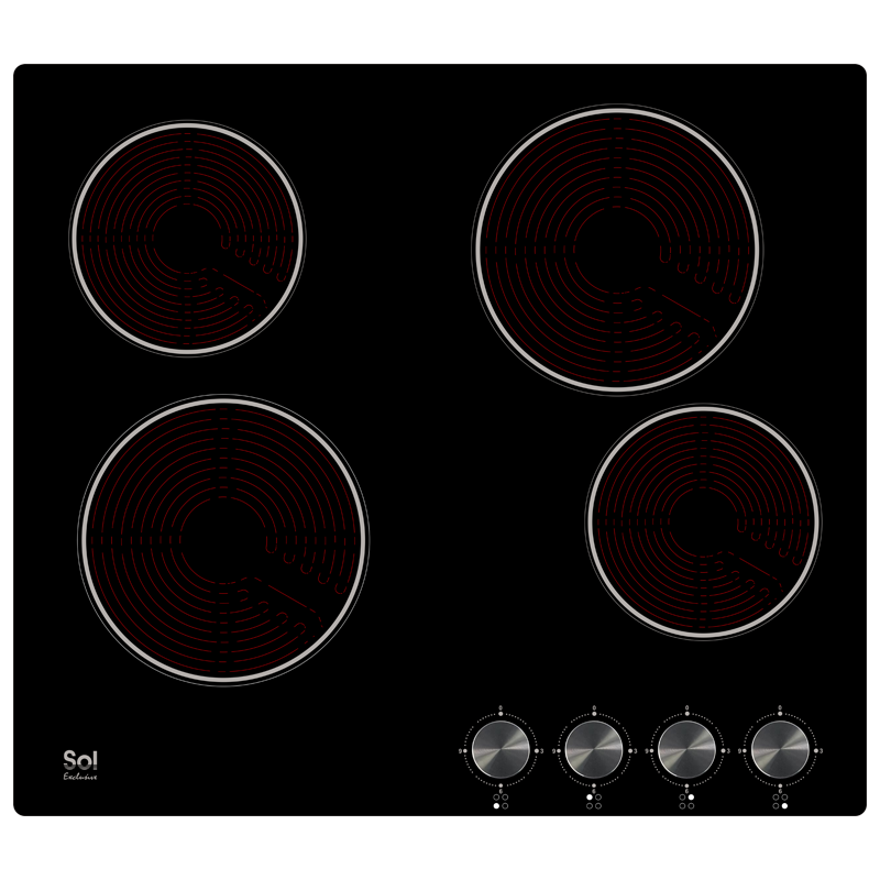 fq6vr-1161-1f - כיריים קרמיות בעלת 4 איזורי בישול 60 ס״מ