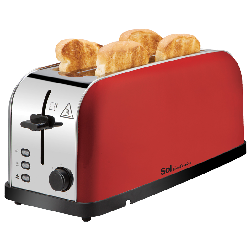 sl-3417-red - טוסטר קופץ 4 פרוסות