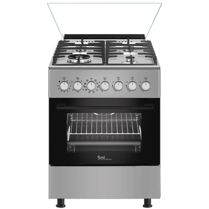 slx66mft - תנור משולב כיריים גז 60 ס״מ נירוסטה