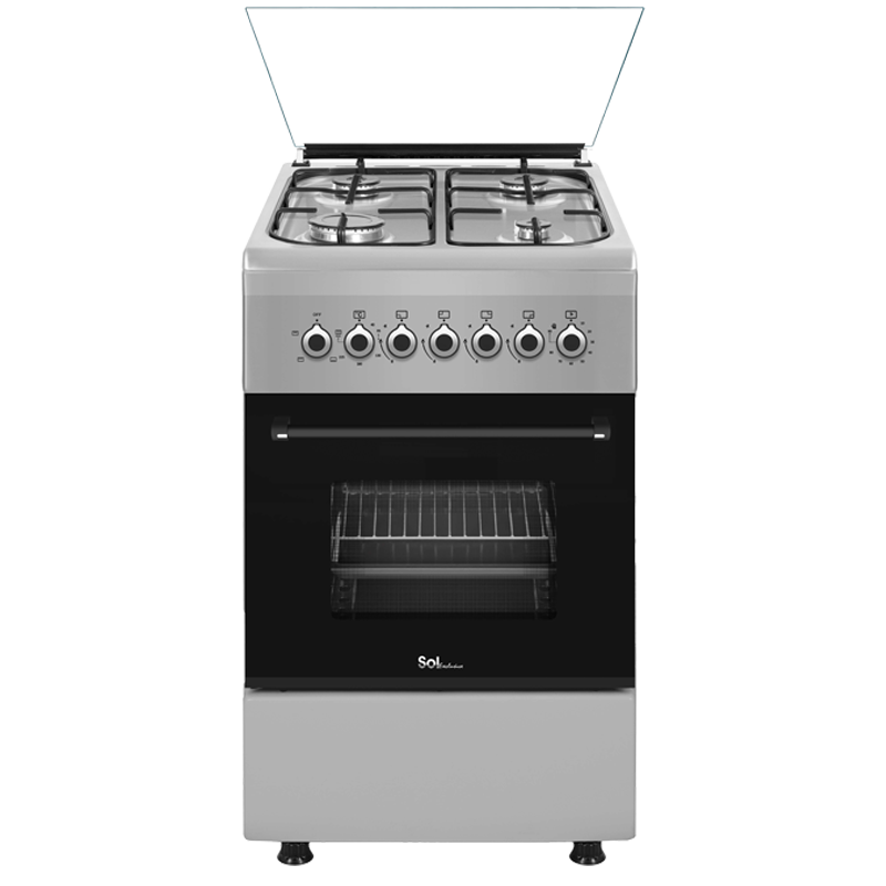 gsx56sf - תנור משולב כיריים גז 50 ס״מ נירוסטה