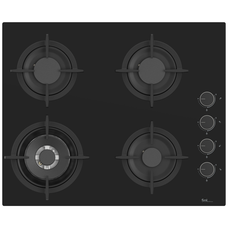 s6gbm-855 - כיריים 4 להבות זכוכית 60 ס״מ