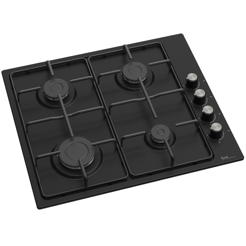 SM6BG-227 - כיריים 4 להבות שחור 60 ס״מ