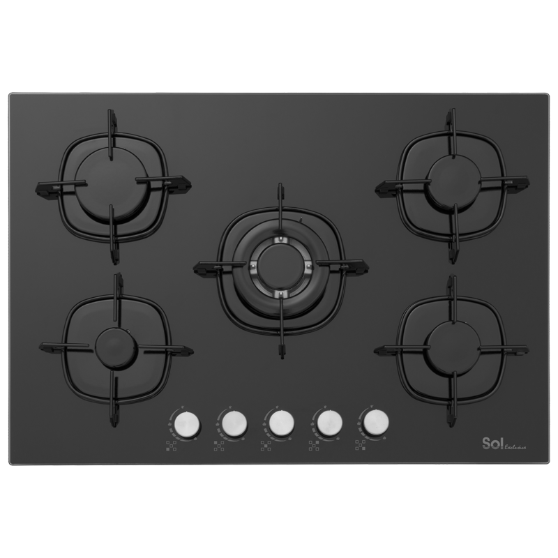f7gbet-574 - כיריים 5 להבות זכוכית מחוסמת 75 ס״מ