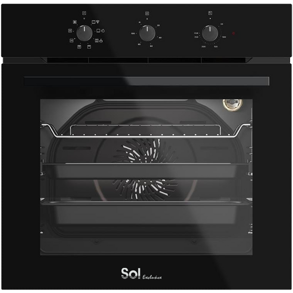 תנור בילד אין 60 ס״מ מכני SOL HO-9505TB-TOTAL-BLACK