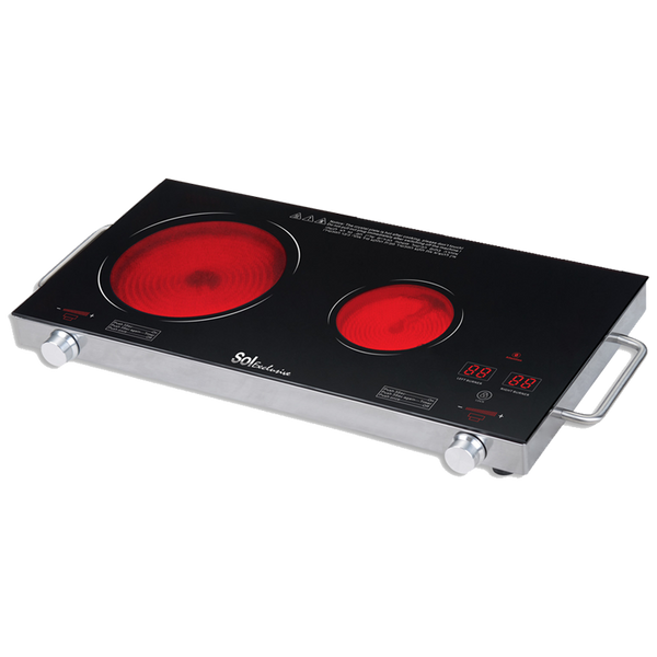 כירה קרמית כפולה SOL SL-6633
