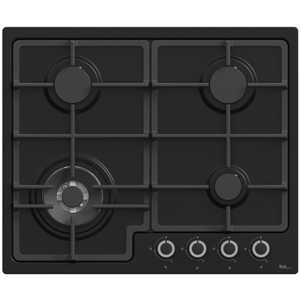 כיריים 4 להבות 60 ס״מ SOL FM6BW-628