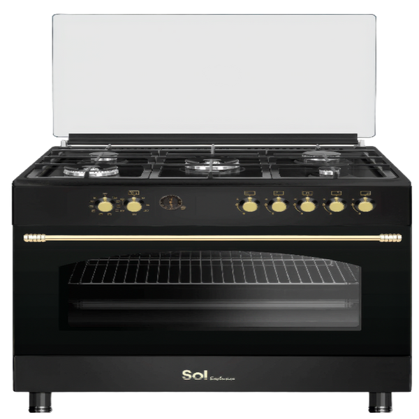 תנור משולב גז כפרי שחור מט SOL RBM96MFT